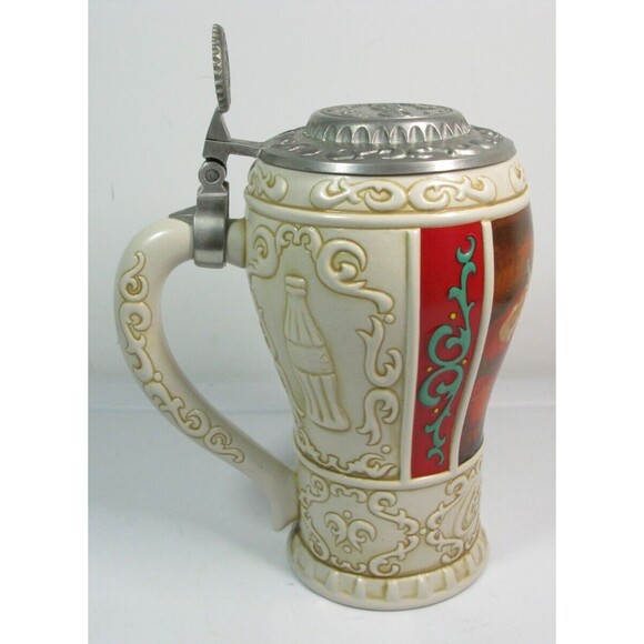 Vtg 1996 Coca Cola "Good Girls and Boys" Christmas Stein Collection w/Lid A 0809 - Picture 2 of 8